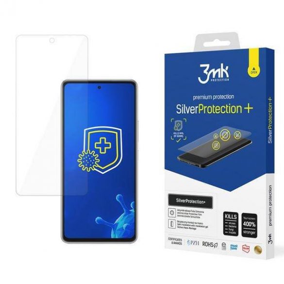 Protector de ecran 3MK Silver Protect+ Samsung A53 5G A536 Folia Antimicrobowa montowana și mokro