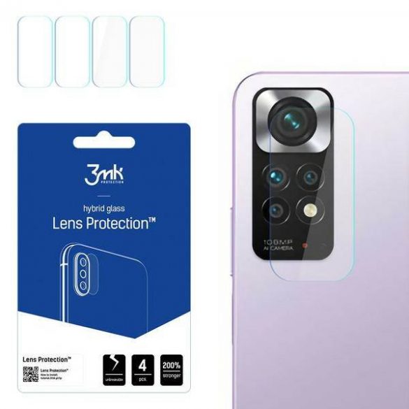 3MK Lens Protect Xiaomi Redmi Note 11 4G Protecție pentru obiectivul camerei foto 4pcs ecran protector