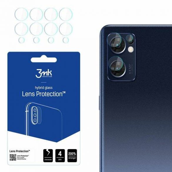 3MK Lens Protect Oppo Find X5 Lite Ochrona și obiektyw aparat 4szt screen protector