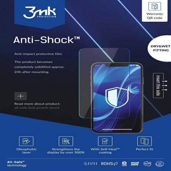 Telefon 3MK All-In-One Anti-Shock suchy/mokry montaż 5 szt. protector de ecran