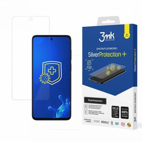 Protector de ecran 3MK Silver Protect+ Motorola Moto G52 Folia Antimicrobowa montowana și mokro