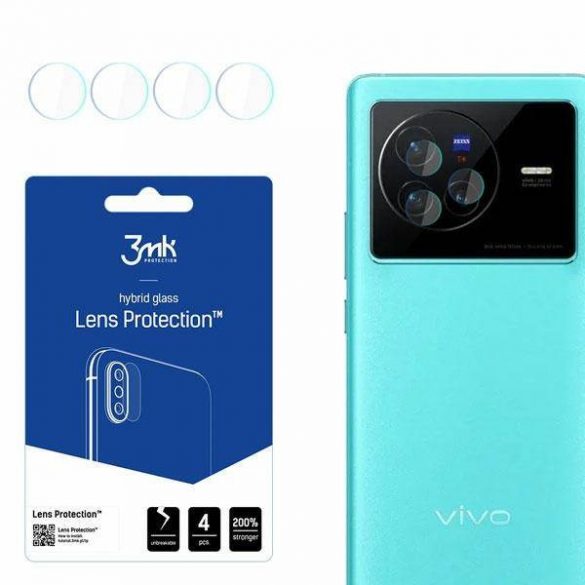 3MK Lens Protect Vivo X80 Ochrona și obiektyw aparatu 4szt screen protector