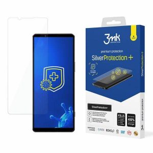 Protector de ecran 3MK Silver Protect+ Sony Xperia 1 IV Folia Antimicrobowa montowana și mokro