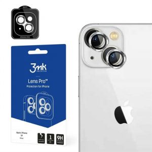 3MK Lens Protection Pro iPhone 14 6,1" srebrny/silver Ochrona na obiektyw aparatu z ramką montażową 1szt. screen protector