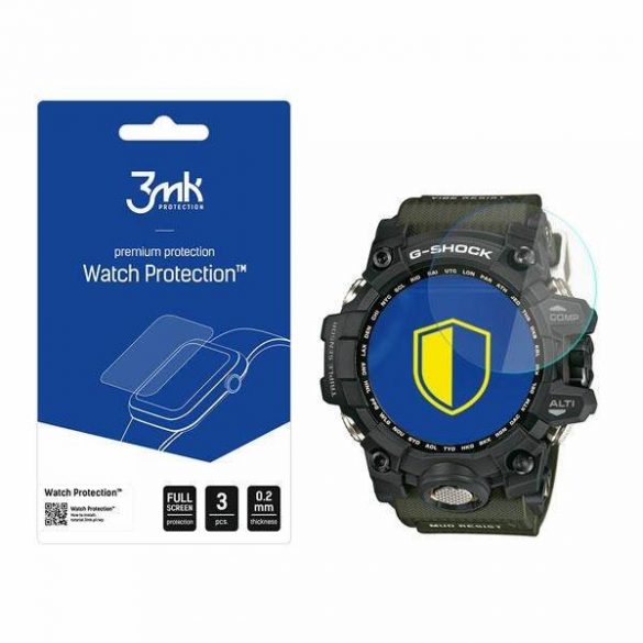 3MK Sticlă flexibilă Watch Casio G-SHOCK Mudmaster Folie sticlă Hybrid ecran protector