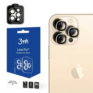 3MK Lens Protection Pro iPhone 13 Pro / 13 Pro Max złoty/gold Ochrona na obiektyw aparatu z ramką montażową 1szt. protector de ecran