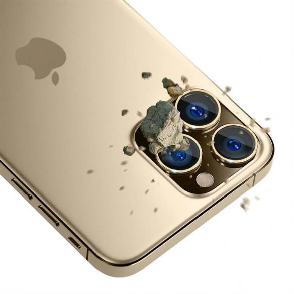 3MK Lens Protection Pro iPhone 13 Pro / 13 Pro Max złoty/gold Ochrona na obiektyw aparatu z ramką montażową 1szt. protector de ecran