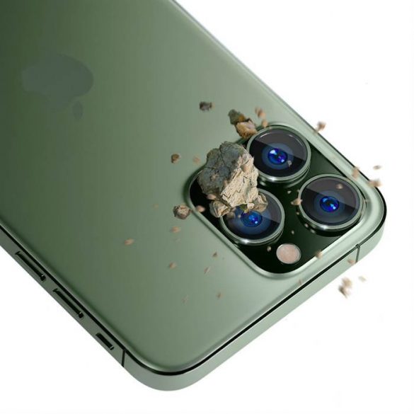 3MK Lens Protection Pro iPhone 13 Pro / 13 Pro Max zielony/alphine green Ochrona și obiektyw aparatu z ramką montażową 1szt. protector de ecran