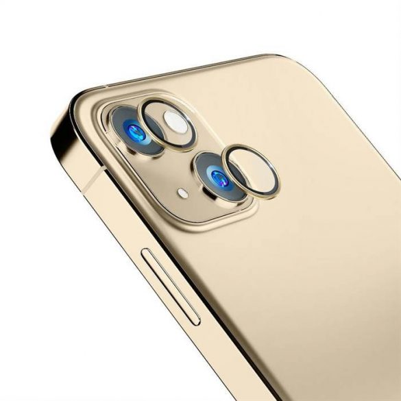 3MK Lens Protection Pro iPhone 14 6,1" złoty/gold Ochrona na obiektyw aparatu z ramką montażową 1szt. protector de ecran