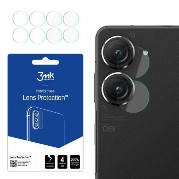 3MK Lens Protect Asus Zenfone 9 Camera de protecție a obiectivului 4pcs ecran protector