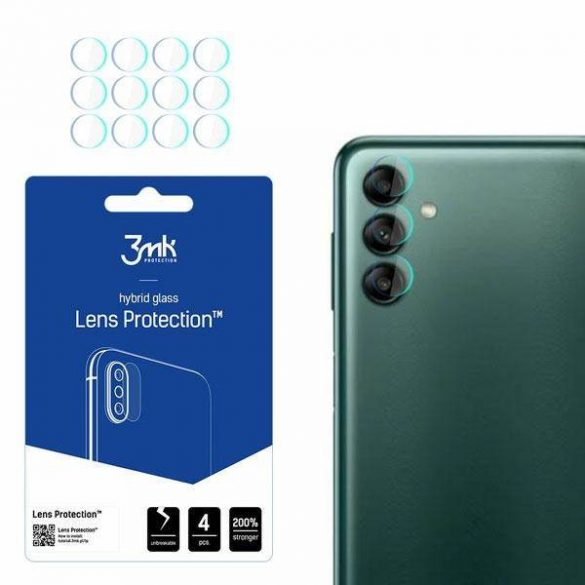 3MK Lens Protect Samsung A04s A047 Protecție obiectiv cameră foto 4 buc ecran protector