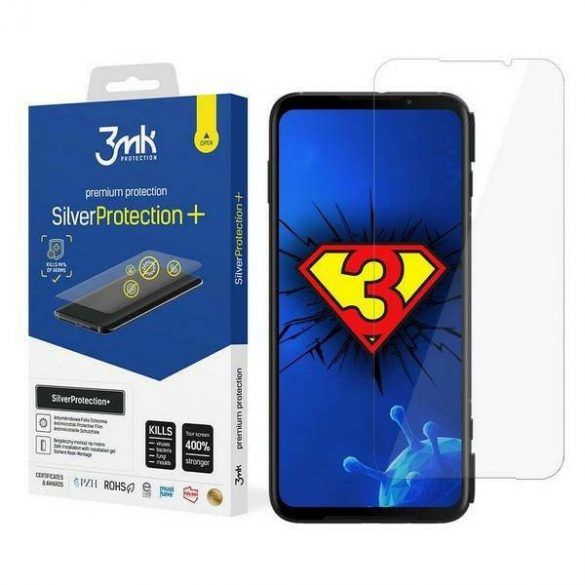 Protector de ecran 3MK Silver Protect+ Nokia G60 5G Folia Antimicrobowa montowana și mokro