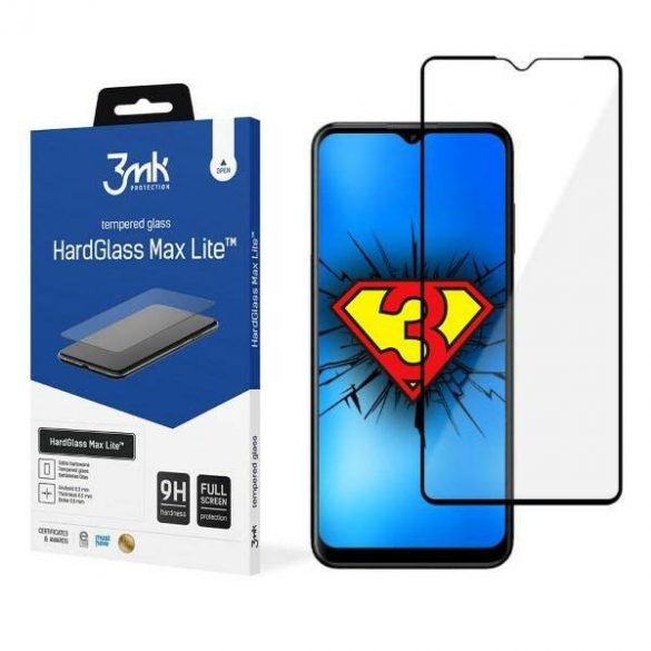 Protector de ecran 3MK HardGlass Max Lite Nokia G60 5G czarny/negru Fullscreen Glass Lite