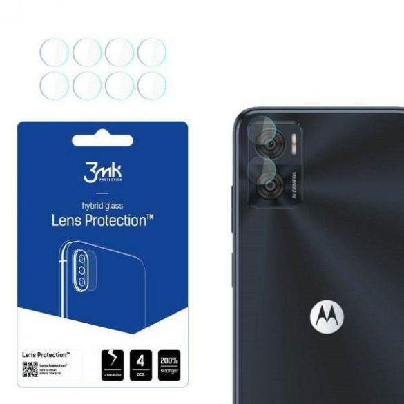 3MK Lens Protect Motorola Moto E22 Ochrona cu obiektyw aparate 4szt screen protector