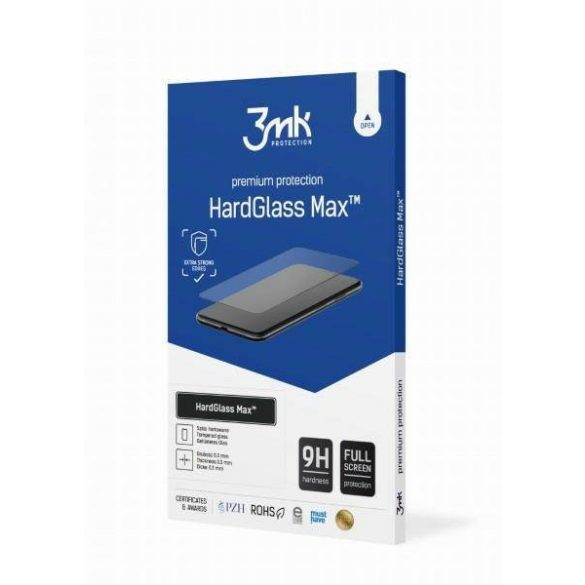 3MK HardGlass Max Samsung S23 5G czarny/negru, ecran complet din sticlă de protecție