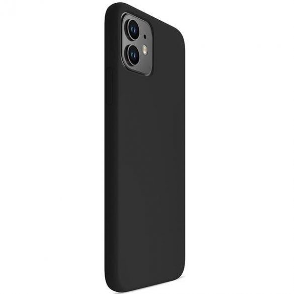 3MK Silicon husă iPhone 11 / Xr 6,1 negru / negru"