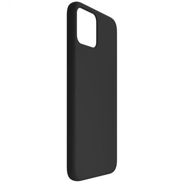 3MK Silicon husă iPhone 11 / Xr 6,1 negru / negru"