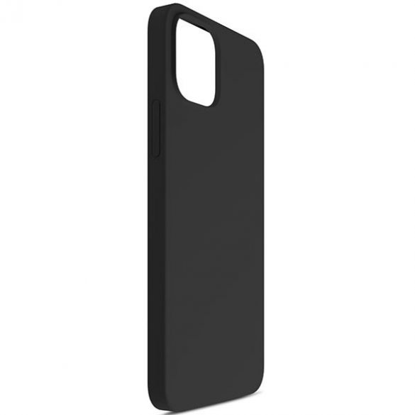 Husă din silicon 3MK iPhone 12/12 Pro 6,1 czarny/negru"