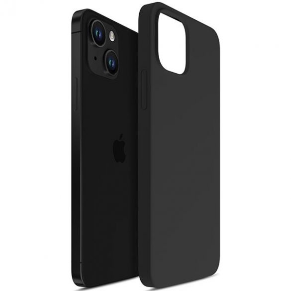 Husă din silicon 3MK pentru iPhone 13 / 14 / 15 6,1 inchi, negru/negru