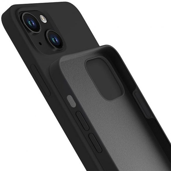 Husă din silicon 3MK pentru iPhone 14 Plus / 15 Plus 6,7" czarny/negru