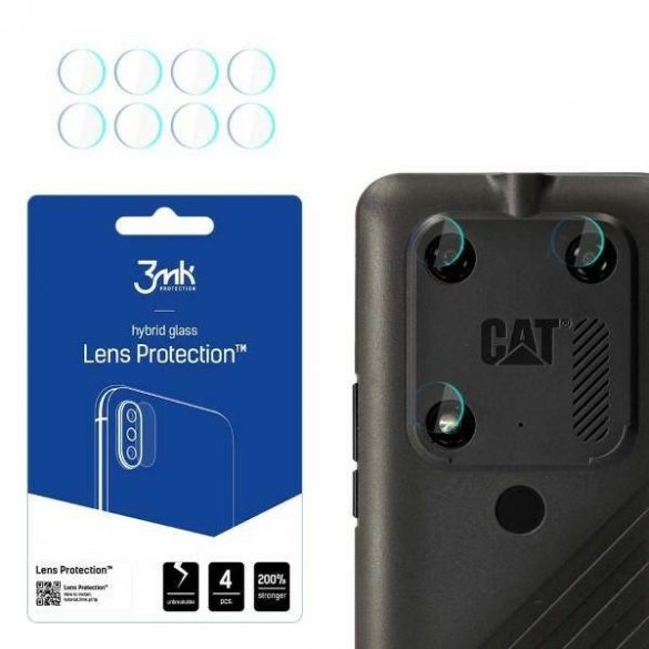 3MK Lens Protect Cat S53 Camera obiectiv de protecție 4pcs ecran protector