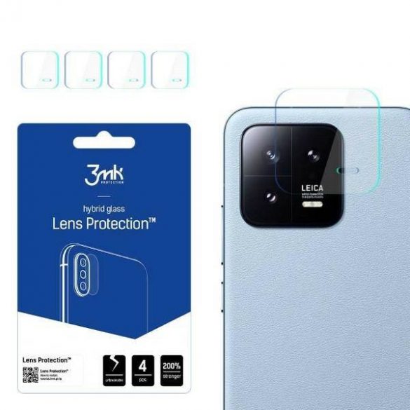 3MK Lens Protect Xiaomi 13 Protecție pentru obiectivul camerei foto 4 buc protector de ecran