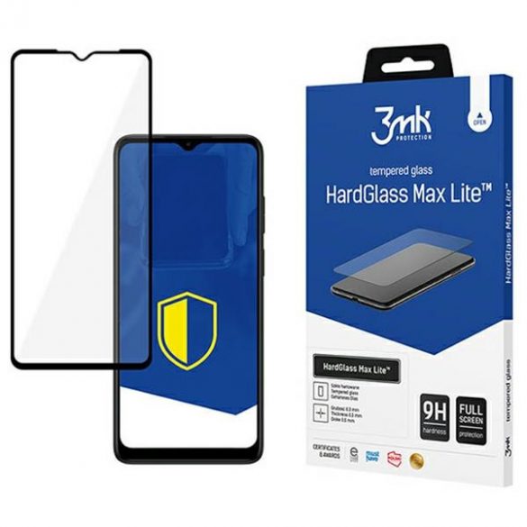 3MK HardGlass Max Lite Motorola Moto E22 czarny/negru, Fullscreen Glass Lite