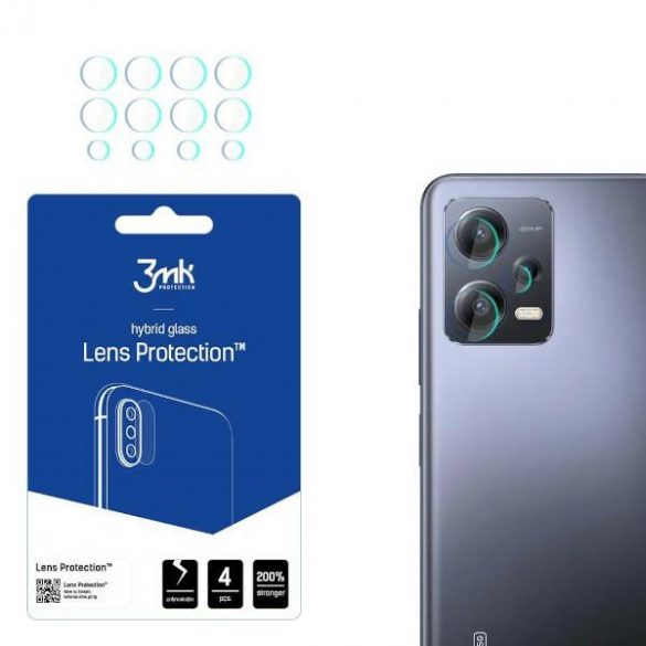 3MK Lens Protect Redmi Note 12 Pro/Pro+ Protejează lentila camerei foto 4pcs screen protector