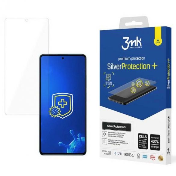 3MK Silver Protect+ Redmi Note 12 Pro/Pro+ Folia Antymikrobowa montowana and mokro