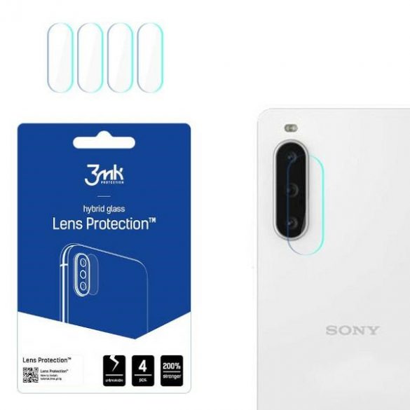 3MK Lens Protect Sony Xperia 10 V Protecție pentru obiectivul camerei foto 4pcs