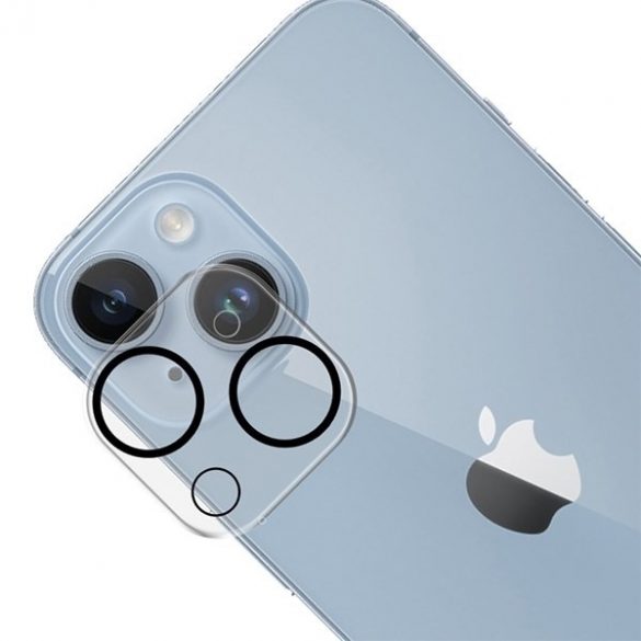 3MK Lens Pro Full Cover iPhone 11/12 mini Szkło Hartowane na obiektyw aparatu z ramką montażową 1szt