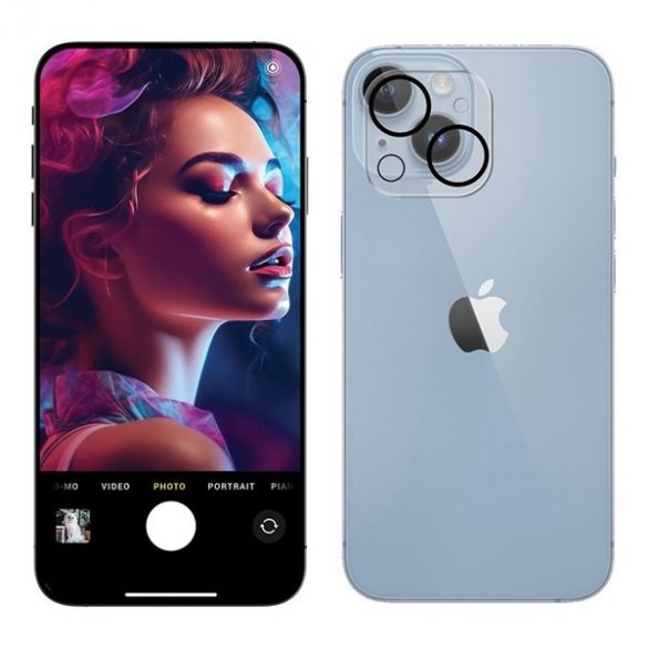 3MK Lens Pro Full Cover iPhone 12 Szkło Hartowane na obiektyw aparatu z ramką montażową 1szt