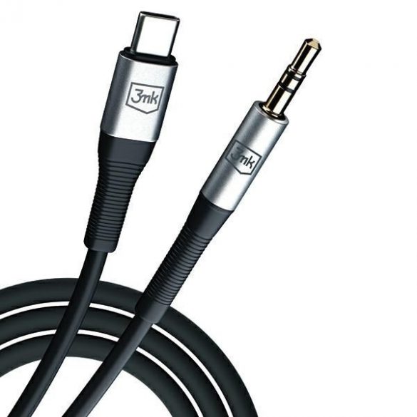 3MK Kabel AUX USB-C - Mufă 3,5 mm 1m