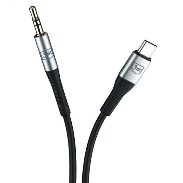 3MK Kabel AUX USB-C - Mufă 3,5 mm 1m