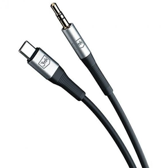 3MK Kabel AUX USB-C - Mufă 3,5 mm 1m