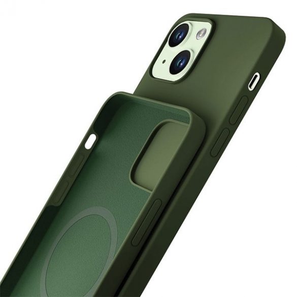 Husă 3MK Hardy iPhone 15 Plus / 14 Plus 6,7" zielony/verde MagSafe