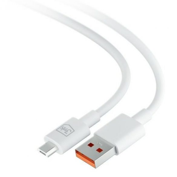 Cablu Hyper 3MK USB-A - Micro USB 1,2m 5V 2,4A Biały/Cablu alb