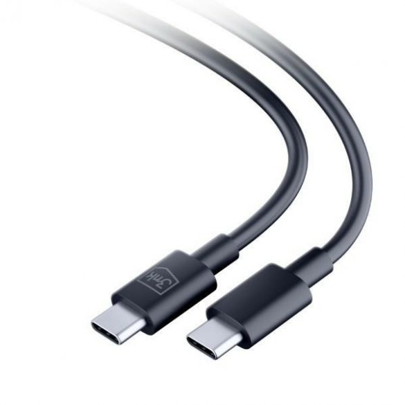 Cablu Hyper 3MK USB-C - USB-C 100W 1,2 m Czarny/Black Kabel