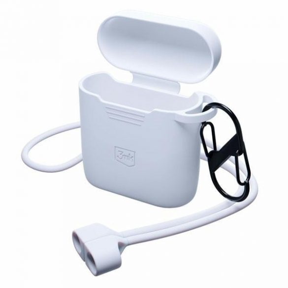 Carcasă din silicon 3MK AirPods a doua generație + karabińczyk