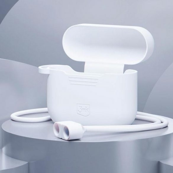 Husă din silicon 3MK AirPods Pro + karabińczyk