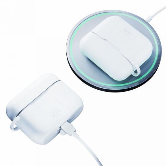 Husă din silicon 3MK AirPods Pro + karabińczyk