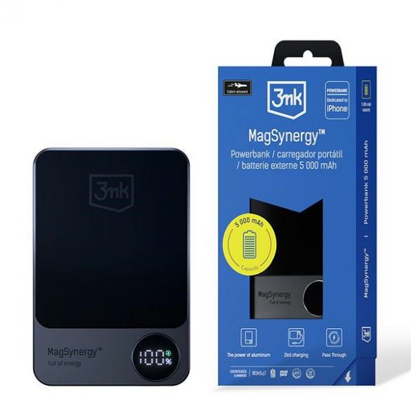 3MK MagSynergy Powerbank 5000mAh cu funkcją ładowania bezprzewodowego MagSafe