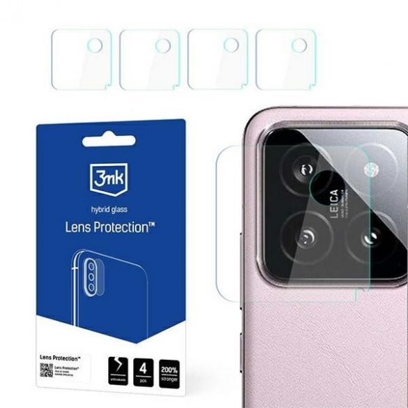 3MK Lens Protect Xiaomi 14 Protecție pentru obiectivul aparatului foto 4pcs