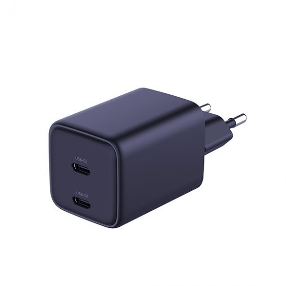 3MK Hyper Incarcator PD 45W ład. sieć. czarna/negru + 2x Cabluri USB-C