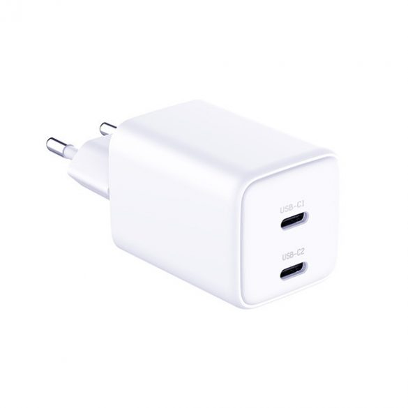 3MK Hyper Incarcator PD 45W ład. sieć. biała/alb + 2x Cabluri USB-C