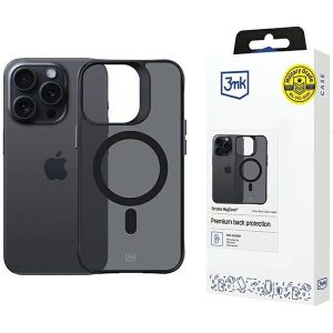 3mk Smoke MagCase tok iPhone 15 Pro - fekete