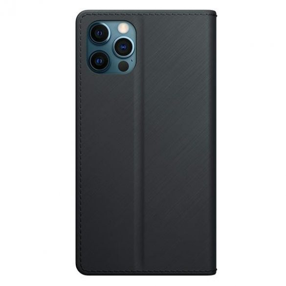 Husă portofel 3MK pentru iPhone 12 Pro Max 6,7" negru/negru