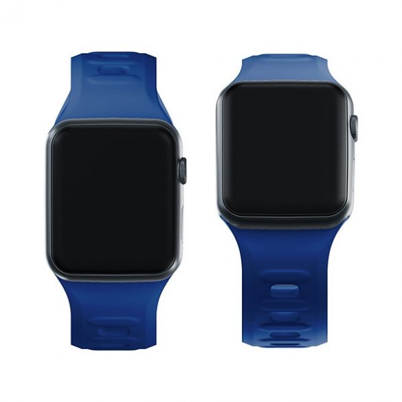 Curea de ceas din silicon 3MK Niebieski/albastru de la Apple Watch 38/40/41mm