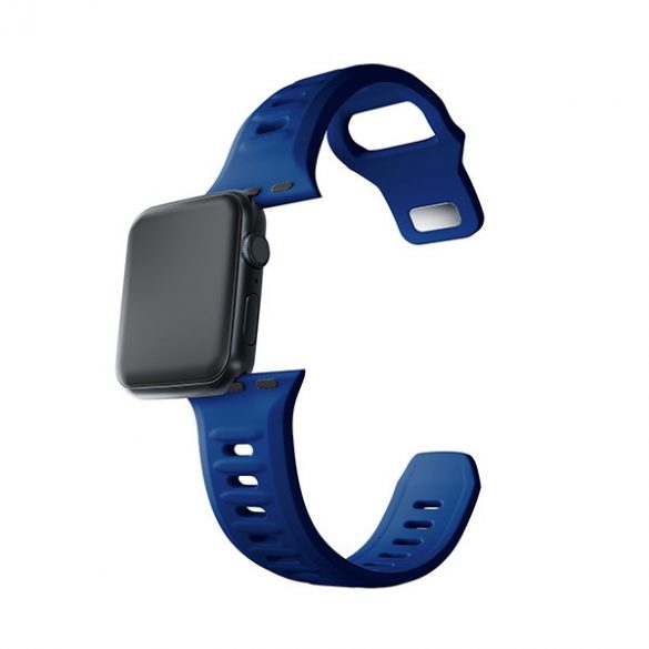 Curea de ceas din silicon 3MK Niebieski/albastru de la Apple Watch 38/40/41mm