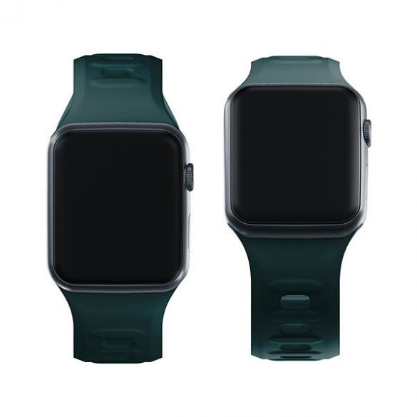 Curea de ceas din silicon 3MK zielony/ evergreen de la Apple Watch 38/40/41mm